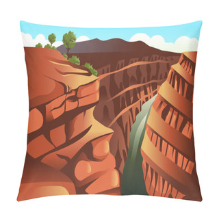 Personality  Grand Canyon Background Pillow Covers