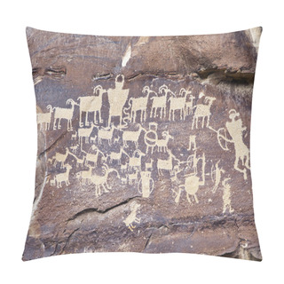 Personality  Indian Rock Art Pillow Covers