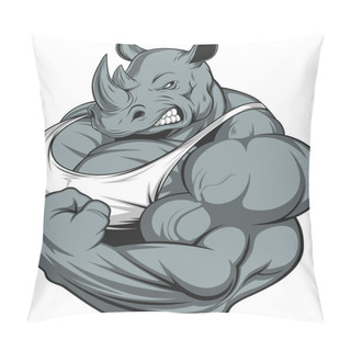 Personality  Strong Rhinoceros Pillow Covers
