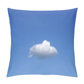 Personality  Single Cloud. Nice Cloud With Clear Sky Background. Pillow Covers