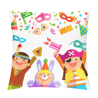 Personality  Purim Elements And Kids Pillow Covers
