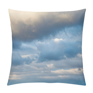 Personality  Blue Winter Evening Cloudy Sky Pillow Covers