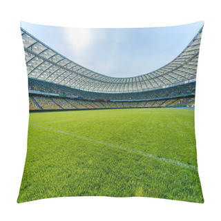 Personality  Panoramic View Of Soccer Field Pillow Covers