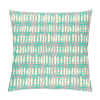 Personality  Plaid Pattern With Crossing Watercolor Lines. Pillow Covers