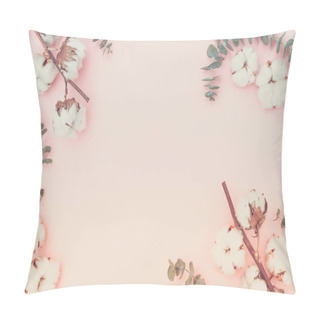Personality  Cotton Flowers With Eucaliptus Pillow Covers
