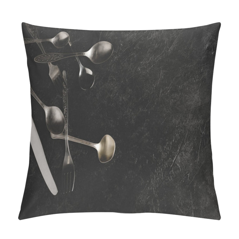 Personality  vintage silverware pillow covers