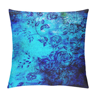Personality  Abstract Colorful Background Or Paper With Flower-theme Grunge Texture Pillow Covers