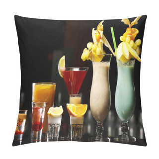 Personality  Drinks On The Bar Pillow Covers