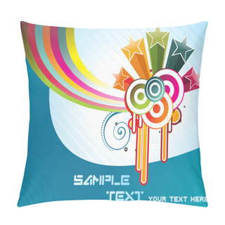 Personality  Colorful Funky Artwork Illustration Pillow Covers