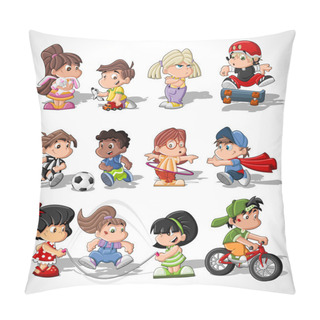 Personality  Cute Happy Cartoon Kids Pillow Covers
