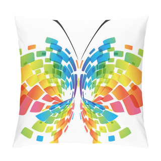 Personality  Abstract Colorful Butterfly Pillow Covers