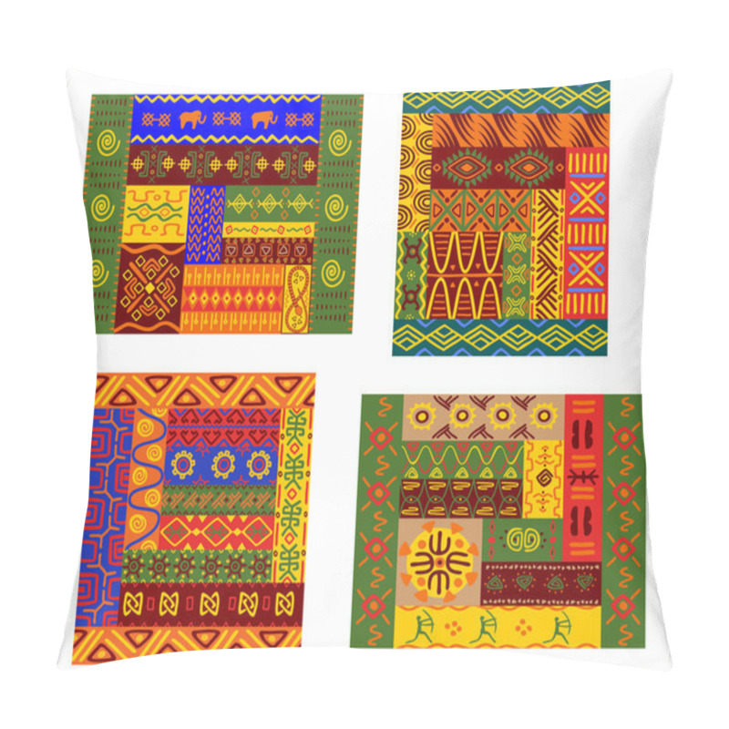 Personality  African primitive geometric ornamental pattern  pillow covers