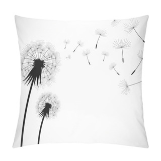 Personality  Dandelion Wind Blow Flower Pillow Covers