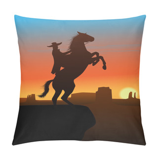 Personality  The Hero Of The Wild West Leaves In A Decline Pillow Covers