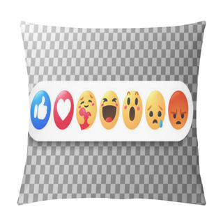 Personality  New Emoticon. The Thumb And Face That Show Emotions While Hugging With Care. Pillow Covers