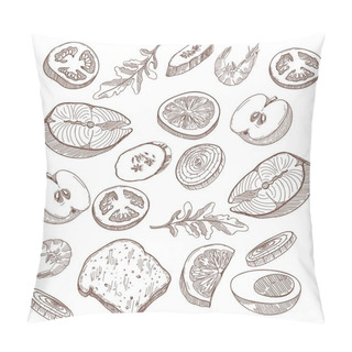 Personality  Foodstuffs Pillow Covers