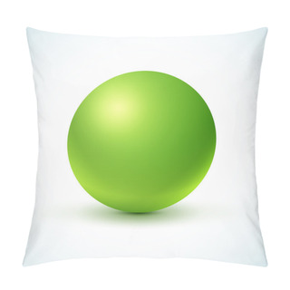 Personality  Green Glossy Sphere Pillow Covers