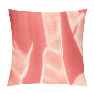 Personality  Coral Colored Abstract Background With Light And Shadows Caustic Pillow Covers