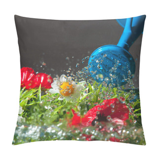 Personality  Watering Flowers Pillow Covers
