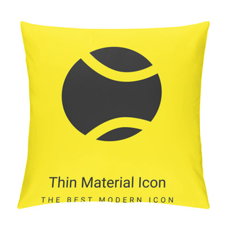 Personality  Ball Minimal Bright Yellow Material Icon Pillow Covers
