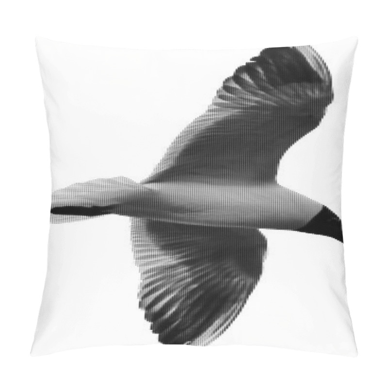 Personality  black gull from dots pillow covers