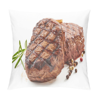 Personality  Grilled Beef Steaks Pillow Covers