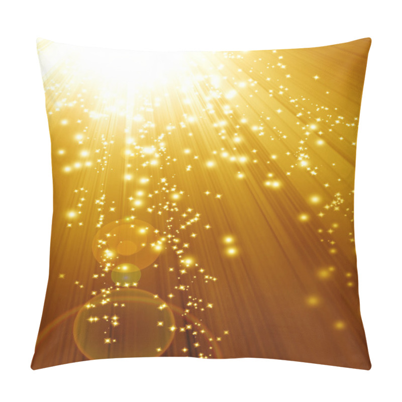 Personality  Golden sparkling background pillow covers
