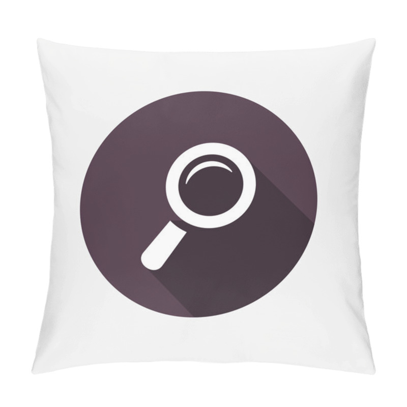 Personality  Magnifier icon pillow covers