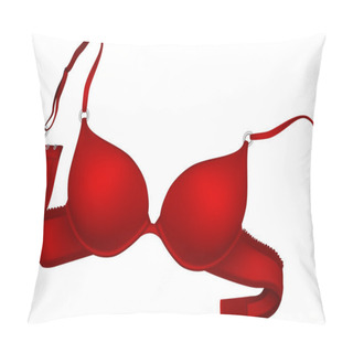 Personality  Vector Red Bra Pillow Covers