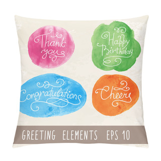 Personality  Watercolor Inscriptions Pillow Covers