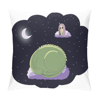 Personality  Cartoon Little Princess Pillow Covers