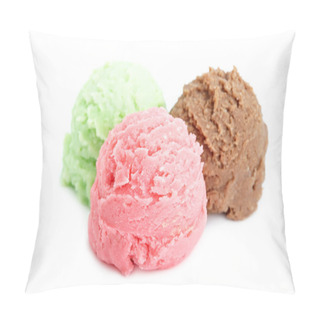 Personality  Balls Of Multi Flavor Ice Cream Pillow Covers
