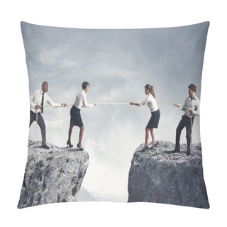 Personality  Team And Business Competition Pillow Covers