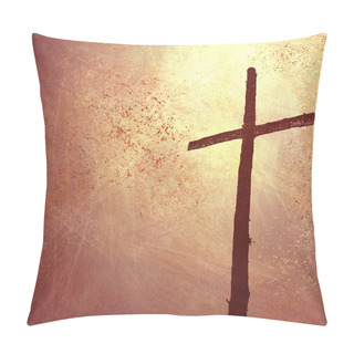 Personality  Easter Cross Background Pillow Covers