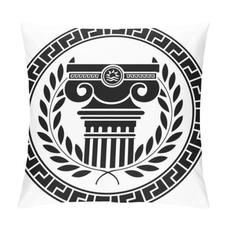 Personality  Hellenic Column And Laurel Wreath Pillow Covers
