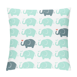 Personality  Seamless Elephant Pattern Pillow Covers