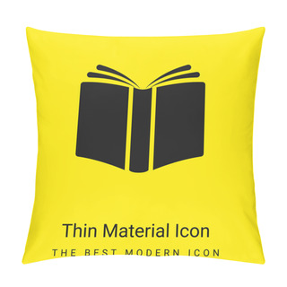 Personality  Book Cover Minimal Bright Yellow Material Icon Pillow Covers