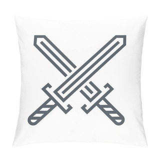 Personality  Crossing Swords Icon Pillow Covers