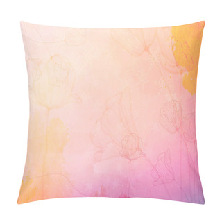 Personality  Pastel Soft Colored Beautiful Dreamy Background. Stock Photo. Pillow Covers