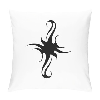 Personality  Tribal Tattoos. Art Tribal Tattoo. Vector Sketch Of A Tattoo Pillow Covers