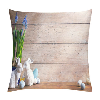 Personality  Art Easter Bunny And Easter Eggs Pillow Covers