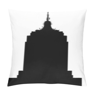 Personality  Empire State Building Black Vector Silhouette Illustration Pillow Covers