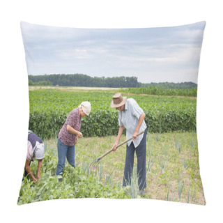 Personality  Peasants In Yellow Bean Field Pillow Covers
