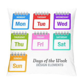 Personality  Days Of The Week Pillow Covers