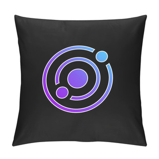 Personality  Astronomy Blue Gradient Vector Icon Pillow Covers