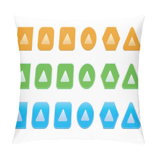 Personality  Set Of Up Arrow Icons Pillow Covers