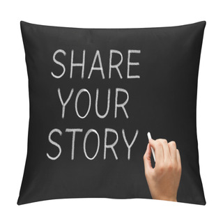 Personality  Share Your Story Blackboard Pillow Covers