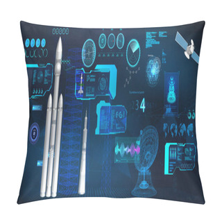 Personality  Space Station Command Center Pillow Covers