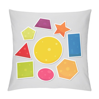 Personality  Sticker With Geometric Shapes Pillow Covers