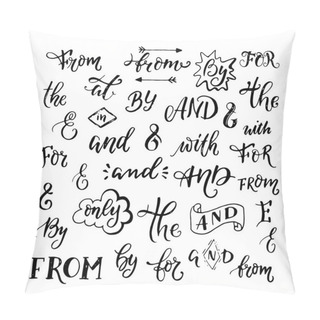 Personality  Vector Collection Of Hand Sketched Ampersands And Catchwords Made In Vector. Handsketched Set Of Design Elements. Calligraphic Detailes. Pillow Covers